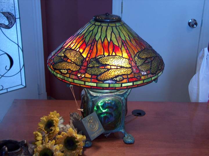 Lampe style Tiffany artisanale Québec